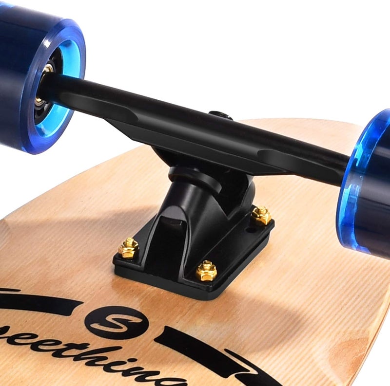 Seething 42 Inch Longboard Skateboard Complete Cruiser Pintail,The Original Artisan Maple Skateboard Cruiser Pintail for Cruising, Carving, Free-Style and Downhill - Image 5